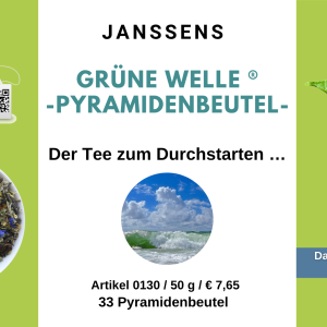 0130 - PYRAMIDENBEUTEL (33 Stk.) - JANSSENS SYLTER-GRÜNE WELLE ® - 50 g