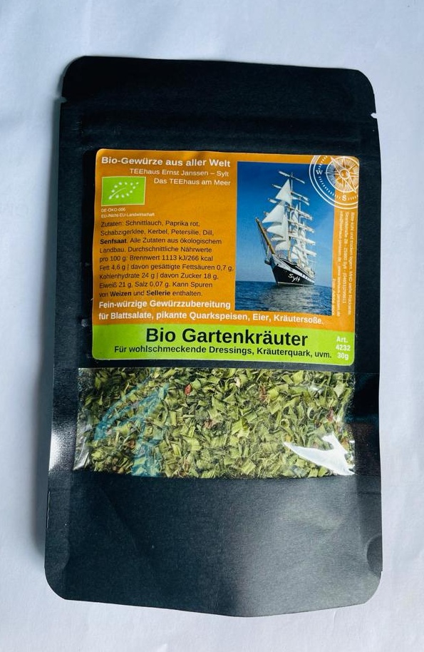 4232 – BIO GARTENKRÄUTER – 30g - Teehaus Ernst Janssen