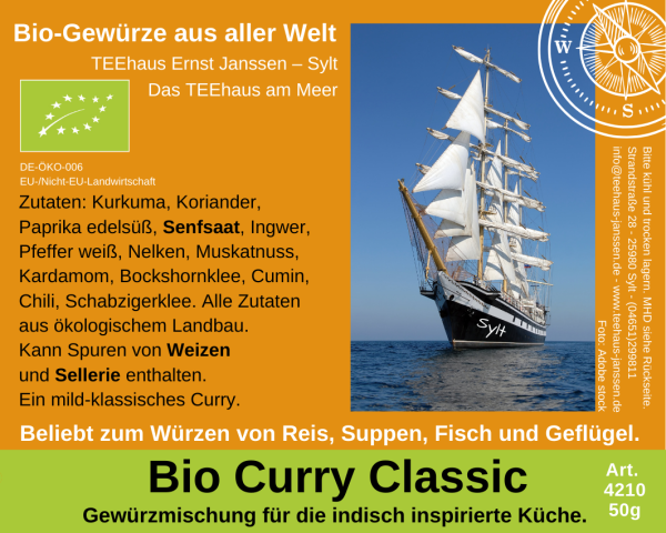 4210 - BIO CURRY CLASSIC - 50g