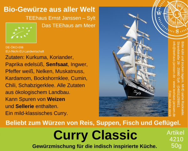 4210 - BIO CURRY CLASSIC - 50g