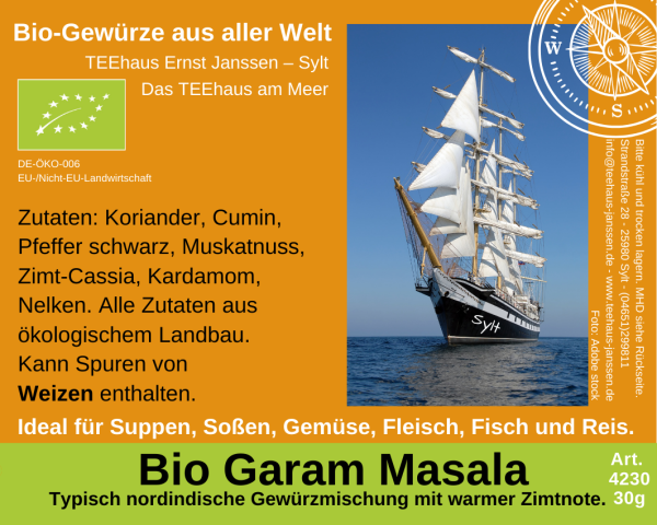 4230 - BIO GARAM MASALA - 30g