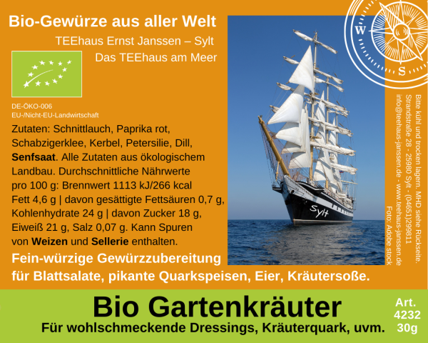 4232 - BIO GARTENKRÄUTER - 30g
