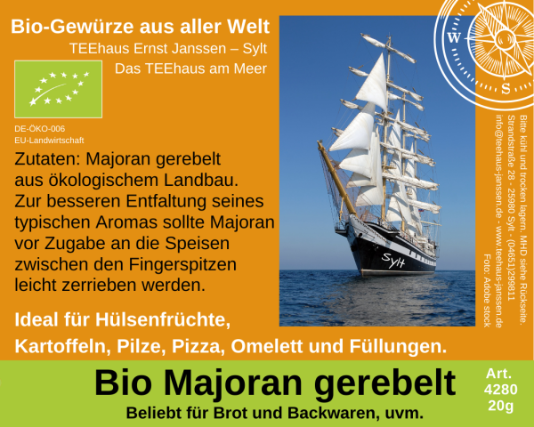 4280 - BIO MAJORAN- GEREBELT- 20g