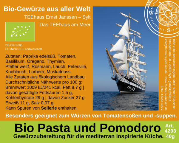 4293 - BIO PASTA UND POMODORO - 40g