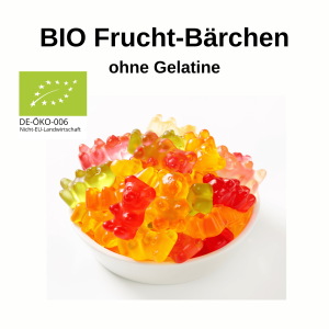 6021- BIO FRUCHT-BÄRCHEN - OHNE GELATINE - 125g