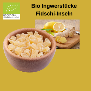 6027- BIO PREMIUM INGWERSTÜCKE 125g - FIDSCHI INSELN