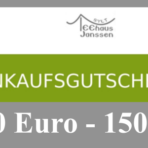 Einkaufsgutschein im Wert von 10 bis 150 Euro