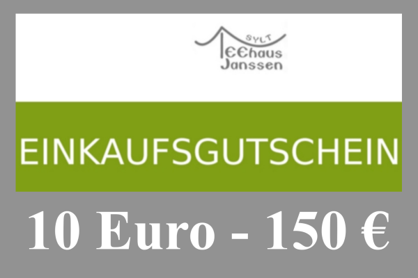 Einkaufsgutschein im Wert von 10 bis 150 Euro